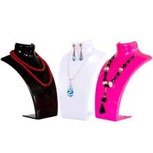 1 pièce/2 pièces/3 pièces Support d'affichage de bijoux en acrylique, boucles d'oreilles, bracelets, colliers, pendentifs et porte-bijoux, plusieurs couleurs disponibles
