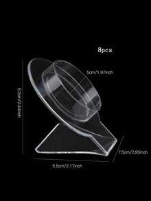 1/2/3/4/5/6/7/8/9/10 pezzi Supporto espositore per bracciali in acrilico, supporto per esposizione di bracciali, supporto per contatore, per il ritorno a scuola