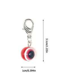 Colorful Evil Eye Keychain Amulet Lucky Alloy Key Chain,Meaning Good Luck And Warding Off Bad Luck, Bag Backpack Charm Car Key Pendant Friends Souvenir Gift, Ideal Gifts For Friends, Classmates, Couples, And Family(6 Color To Choose From) ﻿ - Multicolor - View 8