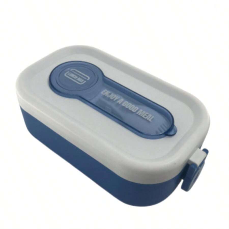 Lonchera hermética de 1200 ml con 3 compartimientos, cubiertos incluidos y recipiente para salsa, ideal para almuerzos escolares o de oficina, diseño compacto y práctico, fabricada en plástico resistente libre de BPA, tapa con cierre seguro que evita derrames, perfecta para separar alimentos y mantenerlos frescos, ligera, duradera y fácil de limpiar, ideal para llevar ensaladas, arroz, frutas, snacks y más, opción funcional y organizada para una alimentación diaria saludable en cualquier lugar.