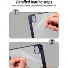 Funda protectora anti-caída transparente Acrylic compatible con iPad Mini 4/5/6/Mini 7/9/10/ 10.5/Air 4/Aire 5/10th/10 Pro 11 pulgadas/aire 11 (M2)/Alto 13 (m2) Pro11 ( M4)/Pro 13 2024 12 pulgadas / iPad Air 13(M3 2025)/iPad Air 11-M3) 2025A con algunos modelos de montura Lenaid 2025, 11th 2025