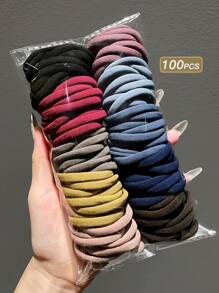 200 pièces/set Élastiques à cheveux mats roses doux, accessoires roses mignons répondant à divers besoins de coiffure pour les filles et les femmes, élastique et durable pour les occasions quotidiennes, sportives ou décontractées, élastiques à cheveux, accessoires pour cheveux