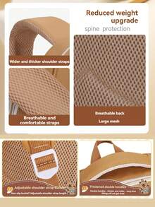 New Student Backpack For Boys And Girls, Cute Lightweight Backpack, Teenager Backpack, Simple Fashion - Capibara - View 10