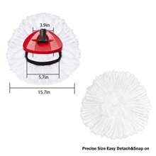 3 Pack Spin Mop Replacement Head Mop Refill Compatible With O-Ceda Triangle Swivel Mops Microfiber Swivel Mop Refill, Deep Clean, Machine Washable And Easy To Replace