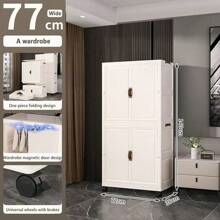 No Assembly Required Baby Simple Wardrobe, Children Clothes Storage Cabinet, Infant Plastic Closet, Bedroom Organizer