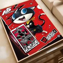 1 件/3 件墙面艺术海报可选框架流行视频游戏 P-Persona 5 游戏海报帆布艺术防水咖啡厅酒吧房间墙壁装饰 - 彩色 - 查看 11