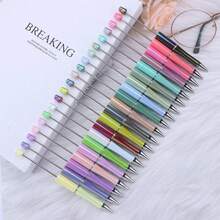 60pcs/Set Macaron Color Rainbow UV Coated Bead Gel Pen Refill DIY Jewelry Making Creative Craft Supplies Kit - Multicolor - View 4