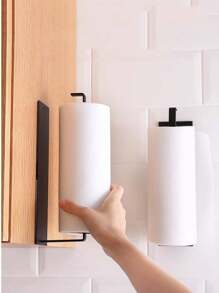 1 pezzo Portarotolo da cucina, dispenser da parete per rotoli jumbo in acciaio inossidabile senza foratura, adesivo, organizer da bagno