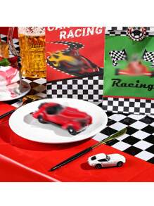 1/2pcs, Car Birthday Party Supplies Racing Party Decorations Road Tablecloth Racetrack Table Runner Table Covers For Car Theme Birthday Favors, 54 X 108 Inch