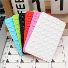 4/2/1 Pcs Silicone Suction Cup Square Phone Case Back Stand With 40pcs Double-Sided Suction Cups, Silicone Hands-Free Phone Holder For Selfie And Video Shooting (3 Colors)