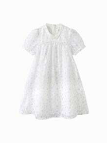 Balabala Girls' Dress Children's Summer Printed Dress New Chinese Style Stylish - Purple - View 4