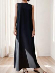 Casual White Sleeveless Dress, Spring/Summer