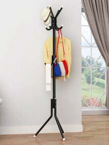 1个铁质立式衣架，高约69英寸，落地式衣架，坚固耐用，时尚美观，可移动，易于组装/拆卸，适用于客厅、玄关、卧室、办公室，节日礼物，情人节礼物 - 彩色 - 查看 11