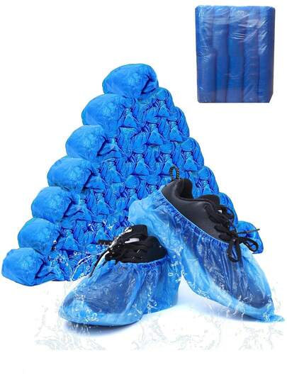 30/100pcs "Disposable Shoe Covers | Plush Household Slipper Protectors, Sur Chaussure, Surchaussure Shoe Accessories, Dust And Stain Resistant Shoe Covers, Comfortable And Non-Slip Shoes, Shoe Protections Designed To Protect Shoes In Homes, Offices, Hotels, And Other Places, Keeping Shoes And Floors Clean"