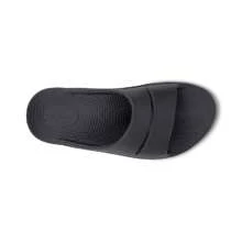 OOFOS Sandalias deslizantes de recuperación Oofos Ooahh 1100BLK para hombre, talla US 13, color negro