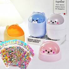 1Pc Trash Can Cute Trash Can Desktop Decoration No Power Supply Required Suitable For Home And Kitchen