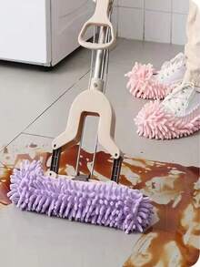 4pcs Soft Washable Reusable Floor Cleaning Foot Socks, Multi-Functional Slouchy Mop Slippers, Removable Floor Cleaning Slippers - Multicolor - View 10