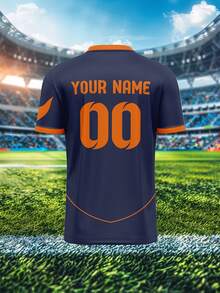 2025 Summer & Autumn Custom Football Jersey, Inter Milan, Breathable Quick-Dry 210g Spring/Summer Unisex Sports Team Club Training V-Neck Shirt With Front & Back Personalized Name, Number, Logo, Comfortable Fit For Daily, Casual, Party - Multicolor - View 4