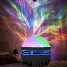 1pc Galaxy Star Projector, USB Powered Rotating Night Light, Fantasy Theme Decor For Bedroom, Perfect For Christmas, Camping, Wedding, Halloween, Desk Lighting