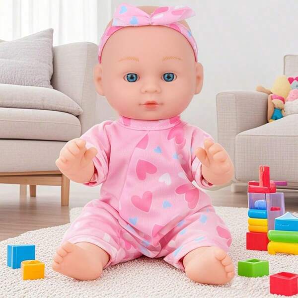 24cm/9.5inch Realistic Baby Doll Doll With 1 Doll And 1 Outfit Set, DIY Dress-Up Doll, Birthday Holiday Gift For Children