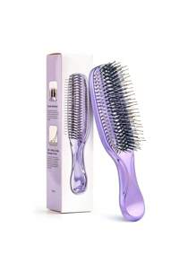 Cepillo para masaje del cabelludo enchapado, peine para desenredar meridianos apto para todo tipo de cabello, masajeador de cabeza resistente al agua y seco, amigable para viajar, cepillo, peine, herramientas para el cabello, productos y accesorios para el cabello, artículos esenciales de belleza para el barbero, salón y viaje