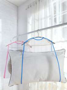 2pcs Multi-Color Hollow Pillow Drying Net Bag, Home Cleaning Pillow Core Drying Bag, Laundry Cleaning And Drying Supplies, Breathable And Easy To Dry, Use With Hangers, Suitable For Pillows, Lumbar Cushions, Cushions