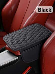 1pc Fashion Center Console Armrest Box Mat, Universal Car Armrest Cover, Car Interior Storage Pad