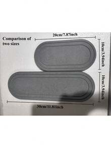 2PCS Water Absorbing Stone Tray, Fast Drying Diatomite Stone Sink Tray, Water Absorbent Diatomite Coasters, Stone Soap Tray For Kitchen Sink, Bathroom Counter Hand Soap Dish Toothbrush Holders,Storage And Organization,Toothbrush Holder,Bathroom Accessories,Bathroom Decor,Kitchen Decor