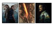 1 pièce/3 pièces Affiche murale Art optionnel Cadre Série américaine de drame "The Last of Us" Saison 2 Jeu zombie populaire "The Last Survivor" Collection d'affiches vedette Impression HD sur canevas de style vintage. Décoration de maison, chambre à coucher, bar fond