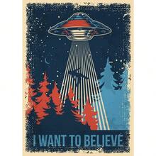 1PC Poster hiện đại TÔI MUỐN TIN TƯỞNG Tranh Canvas Người ngoài hành tinh UFO In HD Tv Chơi Nghệ thuật treo tường Hình ảnh cho Phòng khách Phòng ngủ Quầy bar Trang trí nhà Khung tùy chọn - Nhiều màu - Xem 22
