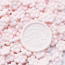 BAOFALI 100 PCS Colorful Aurora Wax Beads For Wax Seal Stamp/100 PCS Sakura Shape Sealing Wax Beads For Wax Seal Stamp