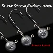 10pcs A Box 2g-20g All Size Head Jigs Hook Ned Anti-Baiting Head Hook Soft Bait Hook, Accessories For Fresh Water And Salt Water Fishing - Perfect For Soft Worm Fishing