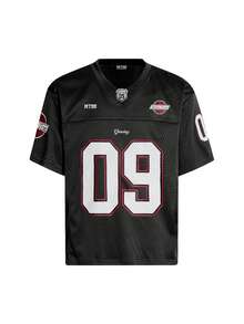 Áo thun ngắn tay MT99 American Mesh cổ chữ V khoét rỗng, in chữ 09, thoáng khí, nhanh khô, màu đen. - màu đen - Xem 3