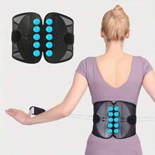 ZhuiWei 1pc Adjustable Sports Waist Support Belt With Breathable Mesh & Double Drawstring For Outdoor Hiking, Camping, Fitness Gym Accessories Lumbar Girdles