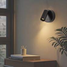 1 Stück Fernbedienungsanzeige Licht, USB aufladbarer Scheinwerfer, magnetisch verstellbare Wandleuchte, energiesparende abnehmbare Wandleuchte, Knopfsteuerung und Lithium-Akku geeignet für Flure, Eingänge und Außenbeleuchtung