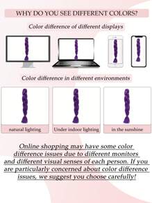 24-Inch Synthetic Fiber Jumbo Braids Hair Extensions Braiding Hair, Suitable For Parties Or Daily Wear