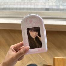 Ins Hot-Selling Heart-Shaped Fish Cake One-Grid Card Album Reverse Buckle 3-Inch Instant Photo Album Idol Small Card Storage Album - View 4