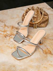 Women's Minimalist Square Toe High Heel Shoes, Latest Summer Explosion Model