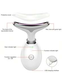 LED Micro-Current Massager Handset Firming Wrinkle Removal Device For Neck Face Skin Care Tightens And Lifts