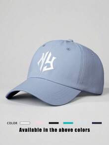 1pc Boné de beisebol NY bordado, chapéu de golfe ajustável e respirável para áreas externas, boné de sol com aba curva da moda para mulheres/homens, adequado para todas as estações - bordado - Ver 21