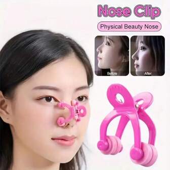 1pc/2pcs Nose Straightener, Nose Clip Shaping And Correction Tool, Small And Straight Nose Clip, Pink Nose Straightener, Slim Nose For Women, Pink Nose Shaper And Lifting Clip - Comfortable And Easy-To-Use Nose Straightener Beauty Tool, No Electricity, No Fragrance Beauty Tool Suitable For Everyone