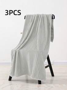 1/3pcs Set - Dark Gray Water Wave Pattern Towels - 3pcs Face Towels/3pcs Bath Towels/1pc Large Bath Towel - Coral Fleece Material - High-End Texture - Skin-Friendly Soft Comfortable - Strong Absorbency And Drying Effect - Suitable For Hotel, Spa, Outdoor, Yoga, Vacation, Camping, Swimming Pool Etc. - All Season - Simple And Useful Bathroom Towel Set Back To School For Beauty Salon Home Bathroom