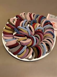 200 pièces/set Élastiques à cheveux mats roses doux, accessoires roses mignons répondant à divers besoins de coiffure pour les filles et les femmes, élastique et durable pour les occasions quotidiennes, sportives ou décontractées, élastiques à cheveux, accessoires pour cheveux