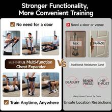 Adjustable Bench Press Device,Push Up Resistance Bands For Home Gym Exercise,Fitness Workout,Travel Training - Black|200LB with Bar - View 3