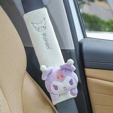 Cartoon Car Seat Belt Shoulder Pad, Vehicle Safety Belt Protector Anti-Chafe Anti-Rub Neck Cover, Universal For All Seasons - 彩色 - 查看 11