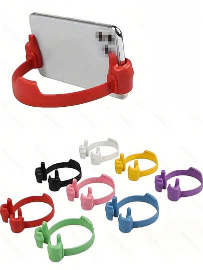 可爱的拇指形灵活手机和平板电脑支架，通用手机支架，懒散人士必备，便携，适合办公室、家庭和其他场合，生日、毕业礼物，通用手机支架，躺在床上用手机欣赏电影等