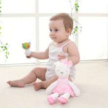 Baby Gift Cute Short Plush Children's Toy Doll Ballet Skirt Pink Rabbit - 粉色 - 查看 4