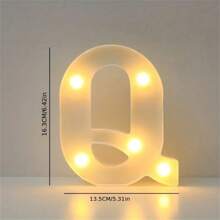 1PC 16cm LED Letter Light, Luminous Letter And Number Night Light, Suitable For Home, Bar, Wedding, Birthday Party Decoration