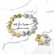 1 Set Beach Style Two-Tone Splice Collar Necklace - New Beach Style Two-color Stitching Clavicle Necklace - View 5