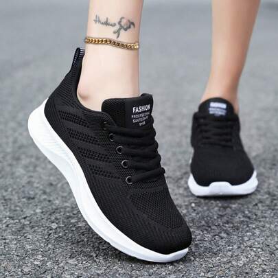 Zapatillas de correr para mujer, zapatillas de tenis, suela antideslizante, de moda en primavera y otoño, transpirables y ligeras.